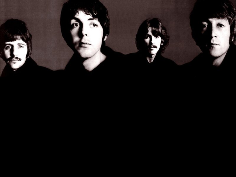 The Beatles Band — Black, Serious, Photograph