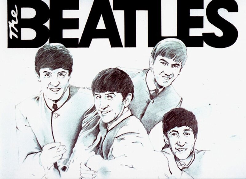 The Beatles band illustration