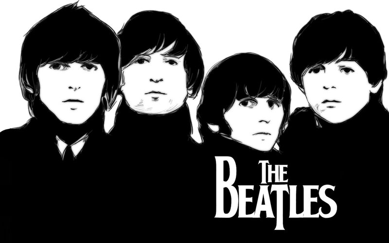 The Beatles band illustration