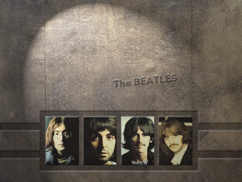 The Beatles Band Members — Gray, Dramatic