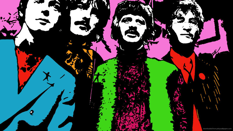 The Beatles Band Members — Pink