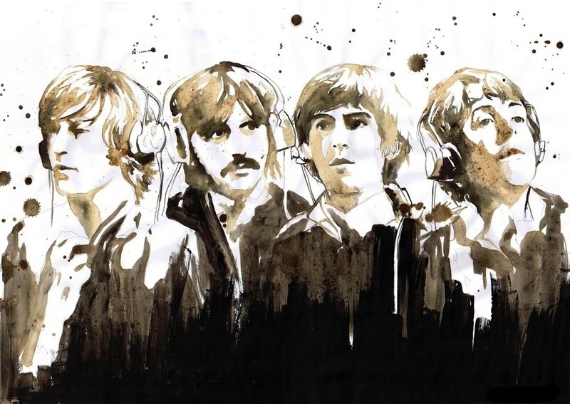 The Beatles band portrait