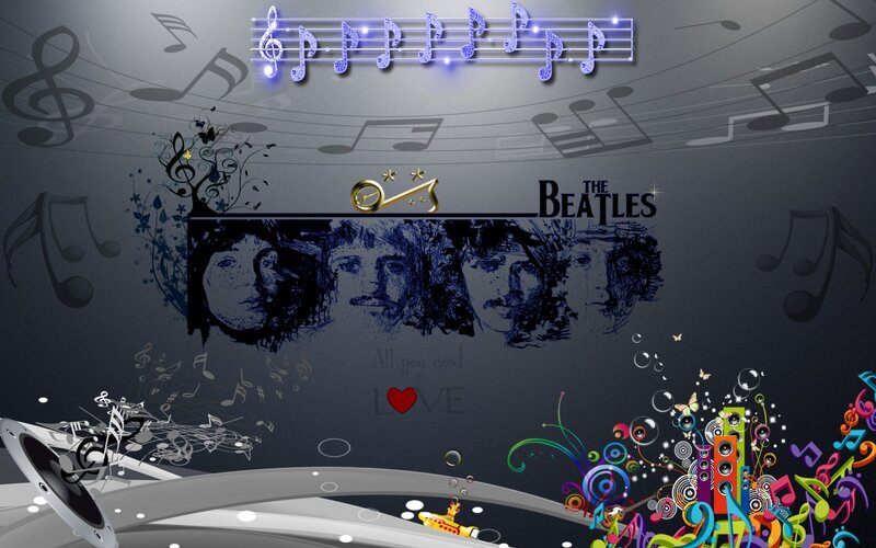 The Beatles Band Portrait — Black