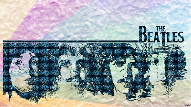 The Beatles Band Portrait — Blue