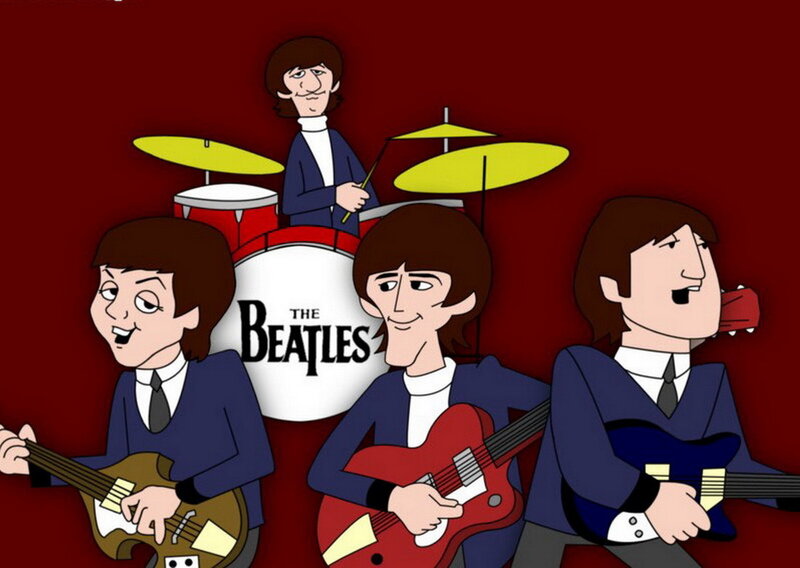 The Beatles cartoon band
