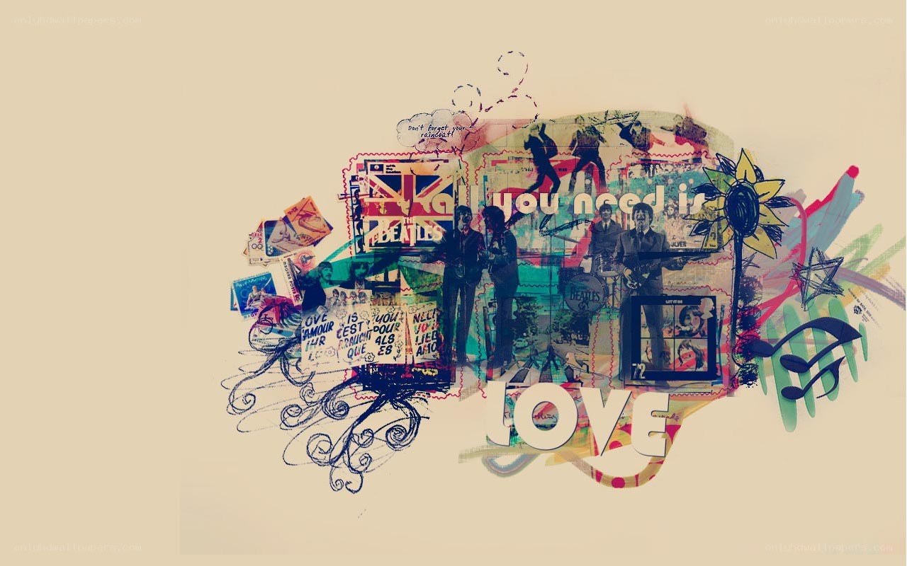 The Beatles collage art
