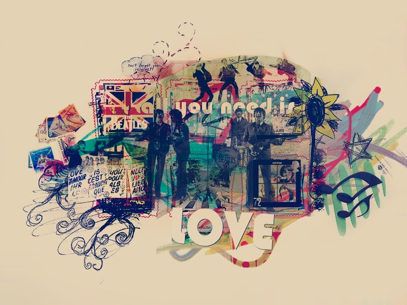 The Beatles collage art