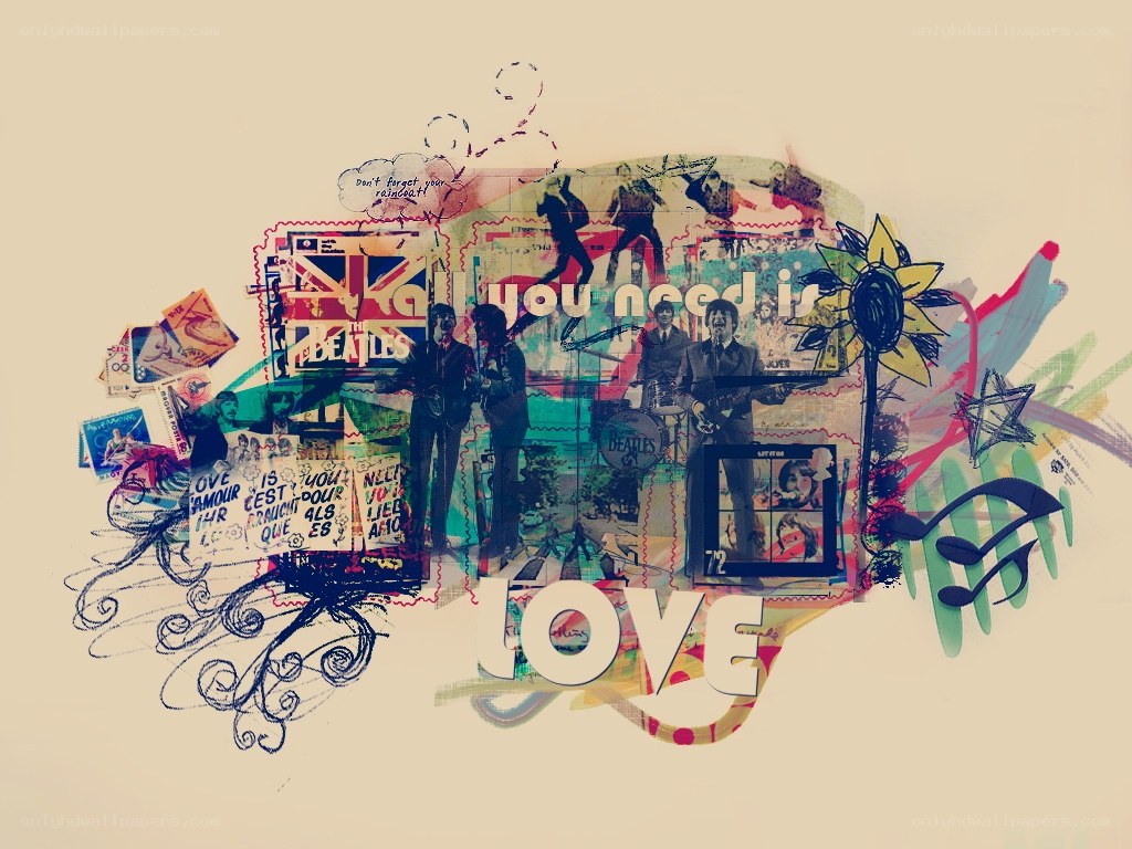The Beatles collage art