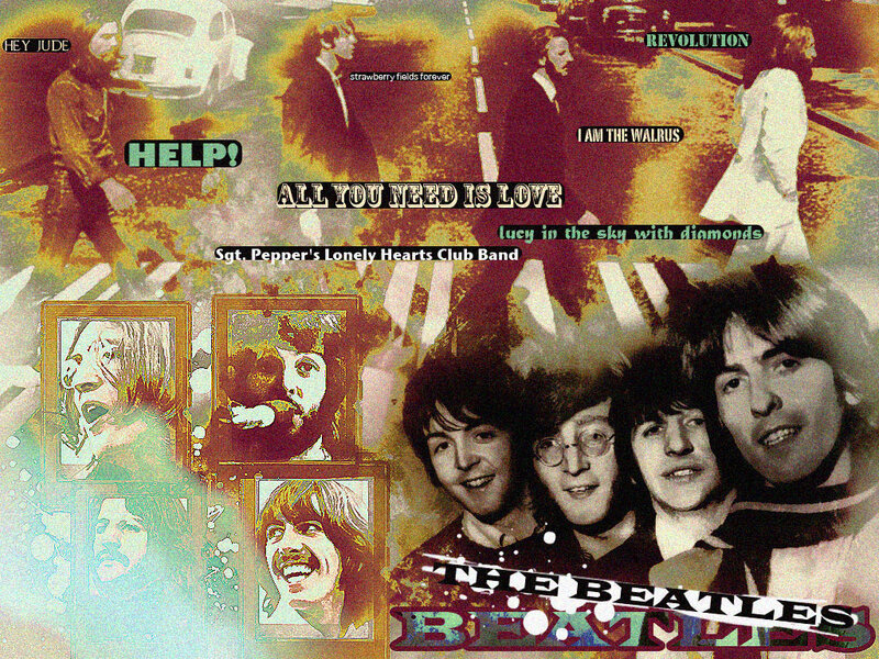 The Beatles collage artwork