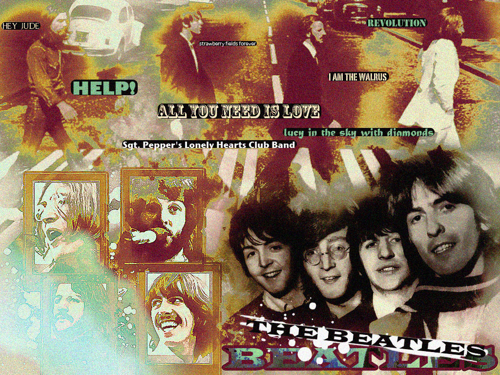 The Beatles collage artwork