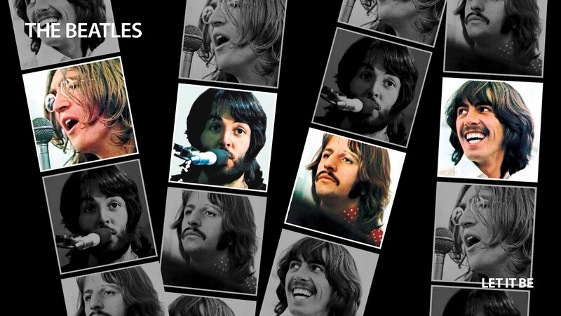 The Beatles Collage — Black