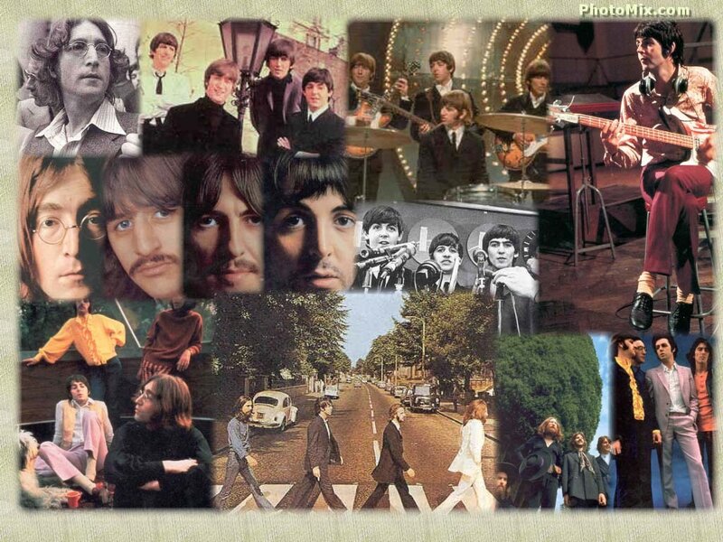 The Beatles Collage — Brown
