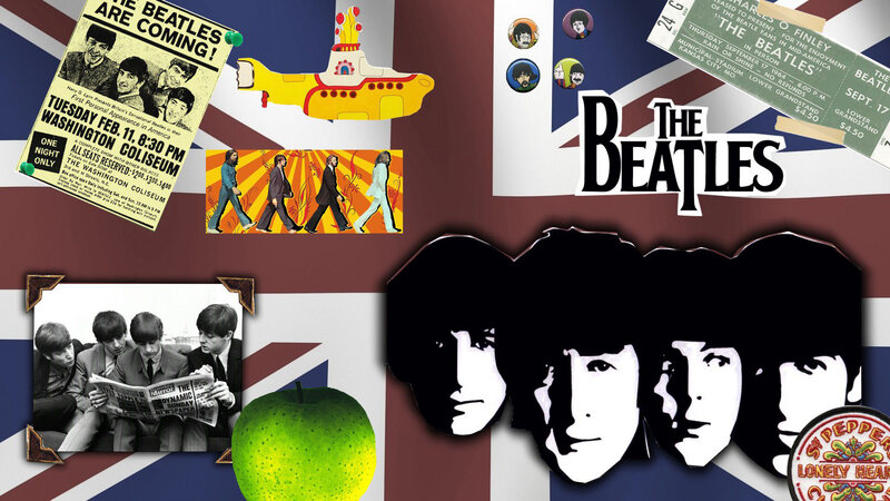 The Beatles Collage — Red