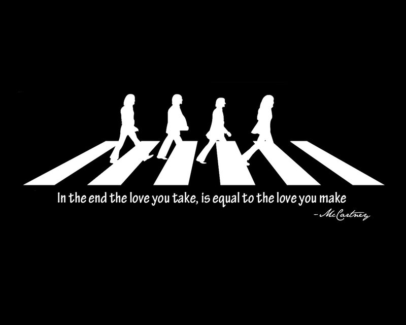 The Beatles cross the street