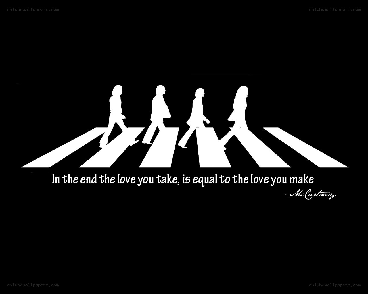 The Beatles cross the street