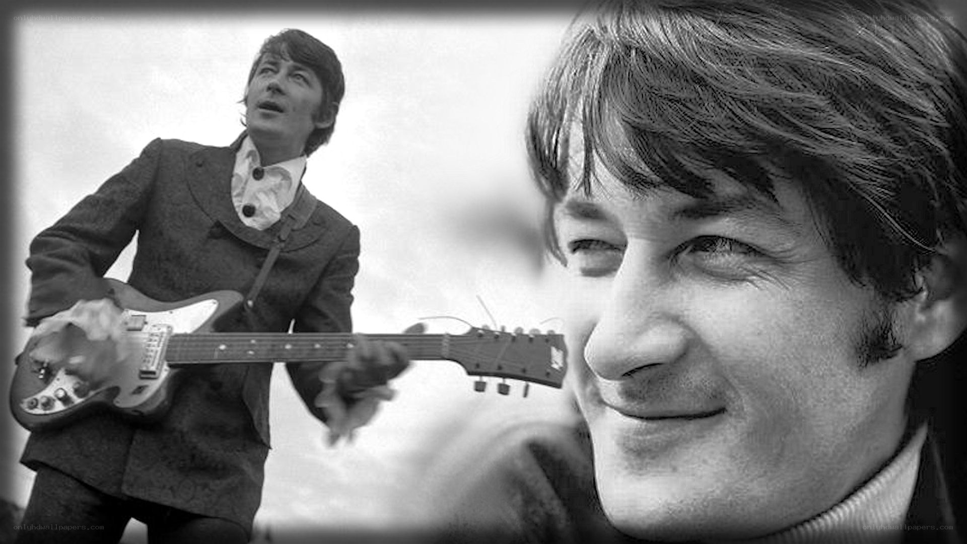 The Beatles guitarist in action