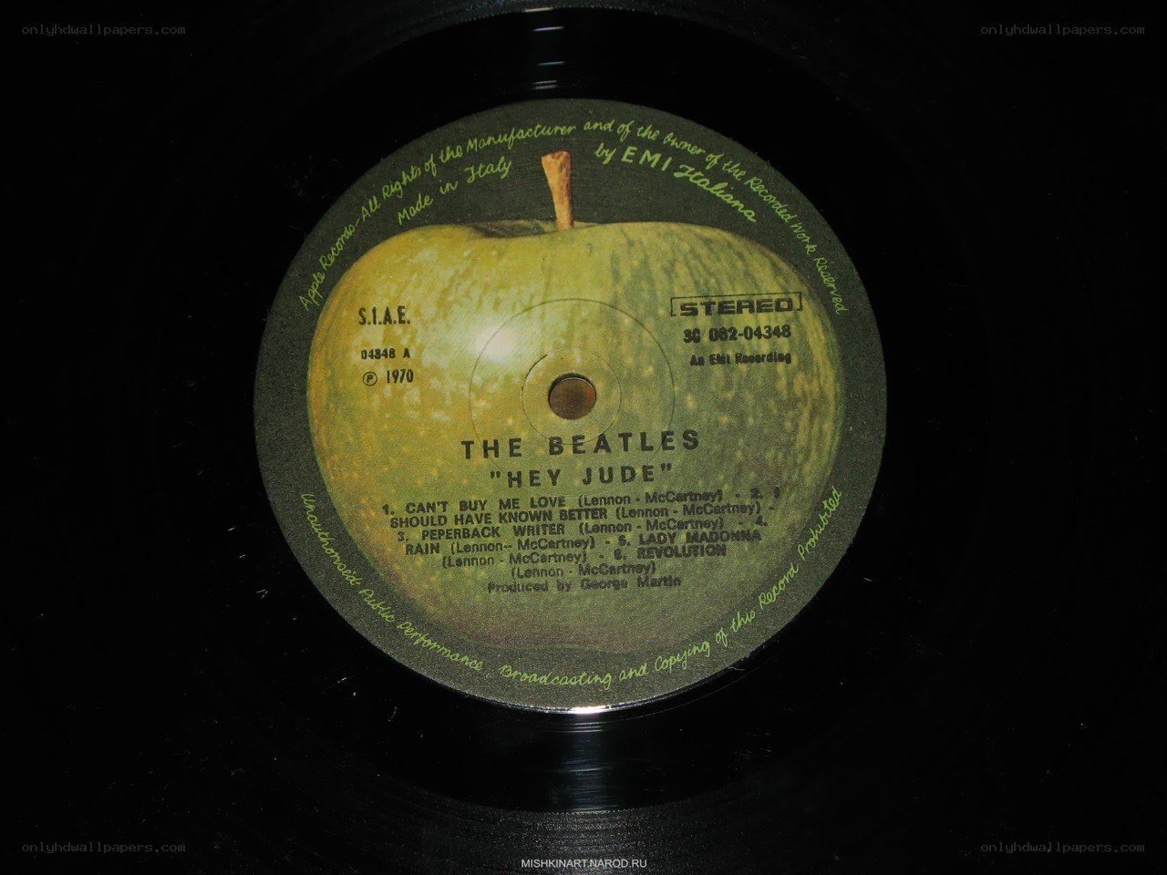 The Beatles Hey Jude record label