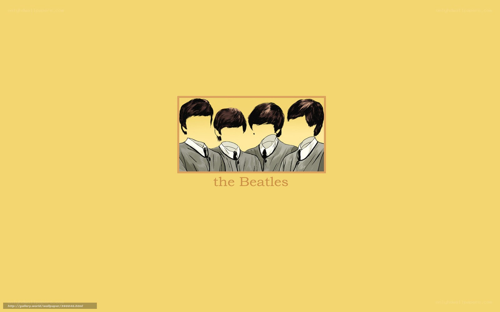 The Beatles illustration wallpaper