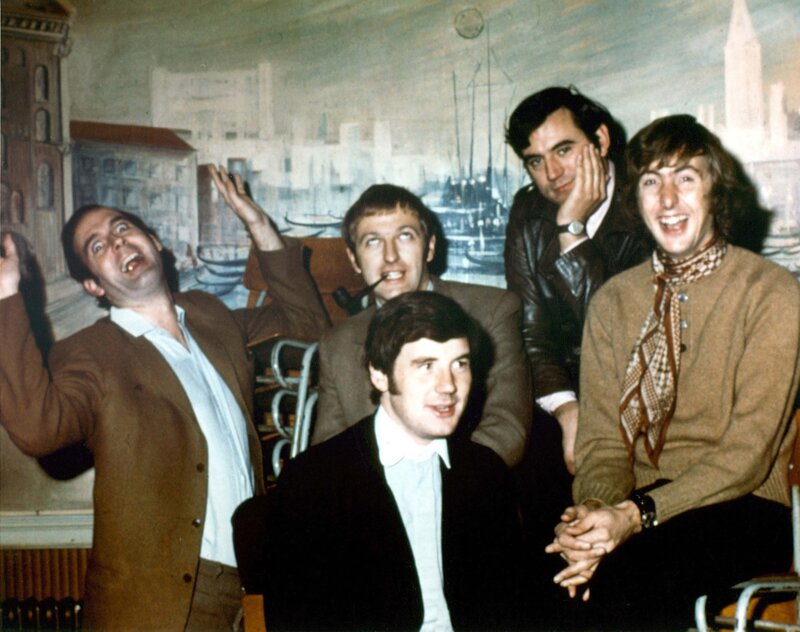 The Beatles in a playful moment