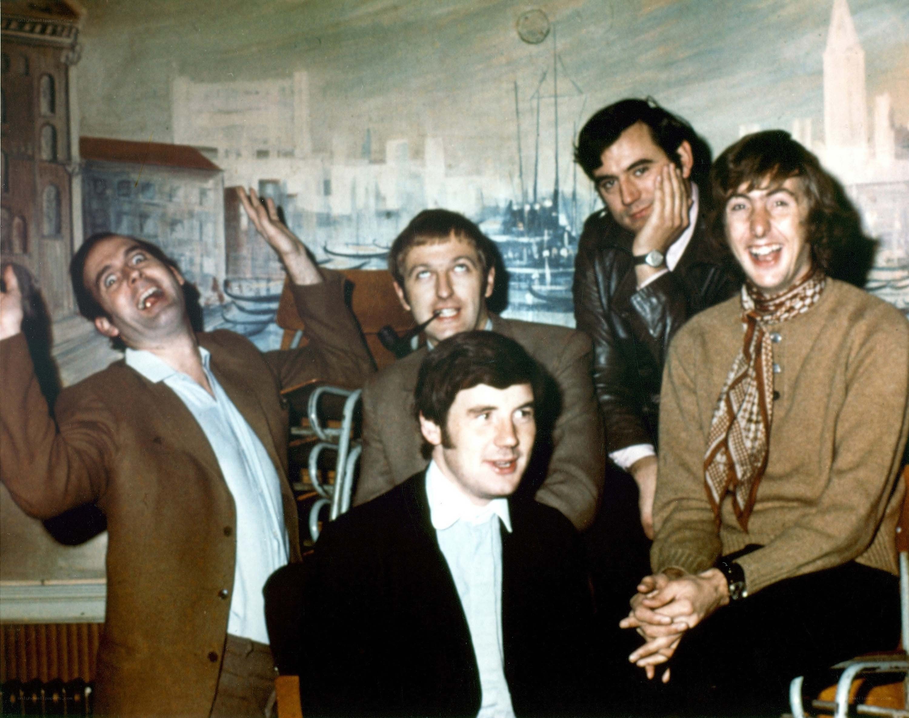 The Beatles in a playful moment