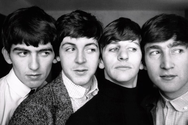 The Beatles in black and white