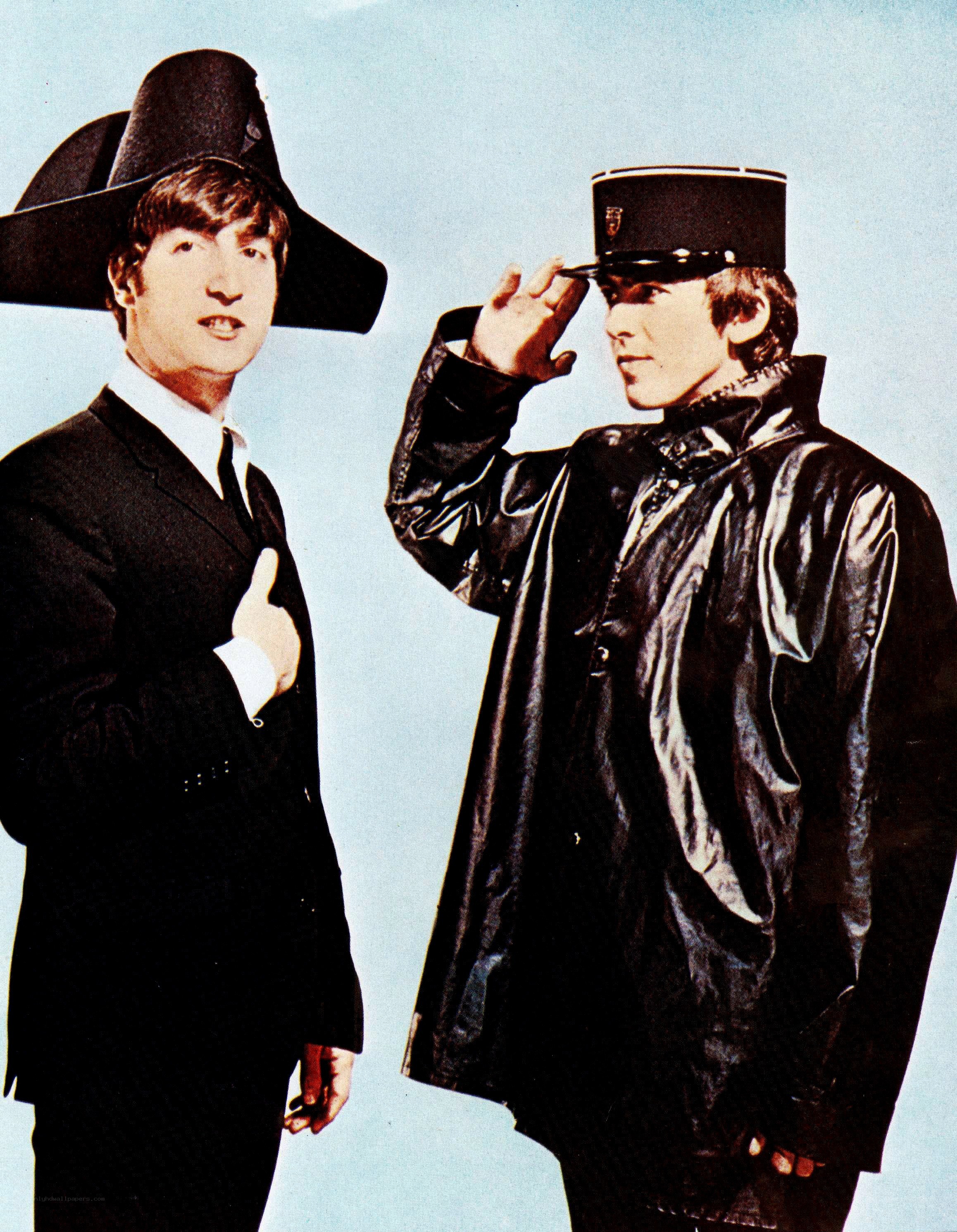 The Beatles in costume