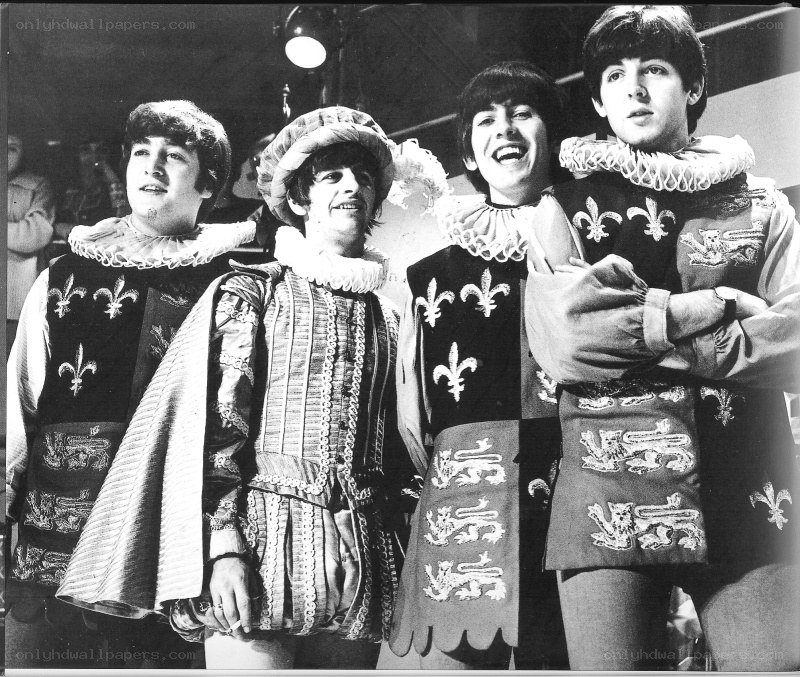 The Beatles in costumes