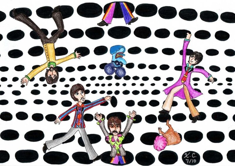 The Beatles in Psychedelic Art