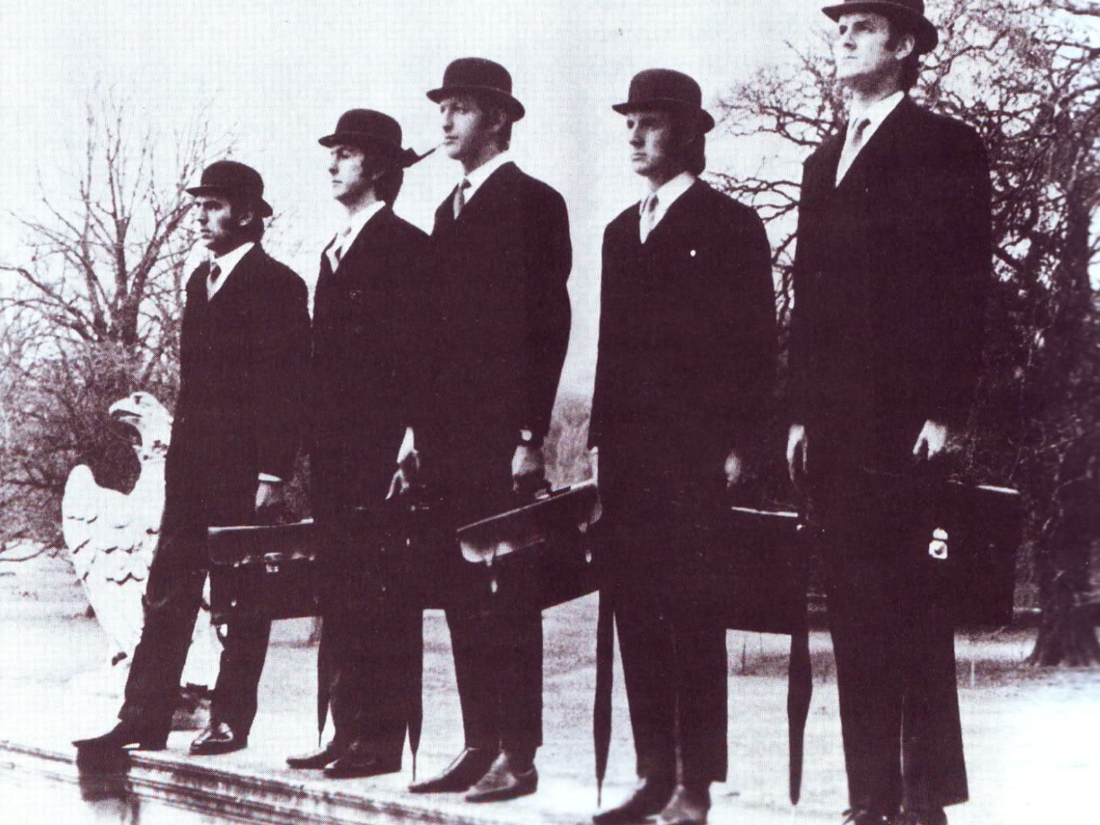 The Beatles in suits