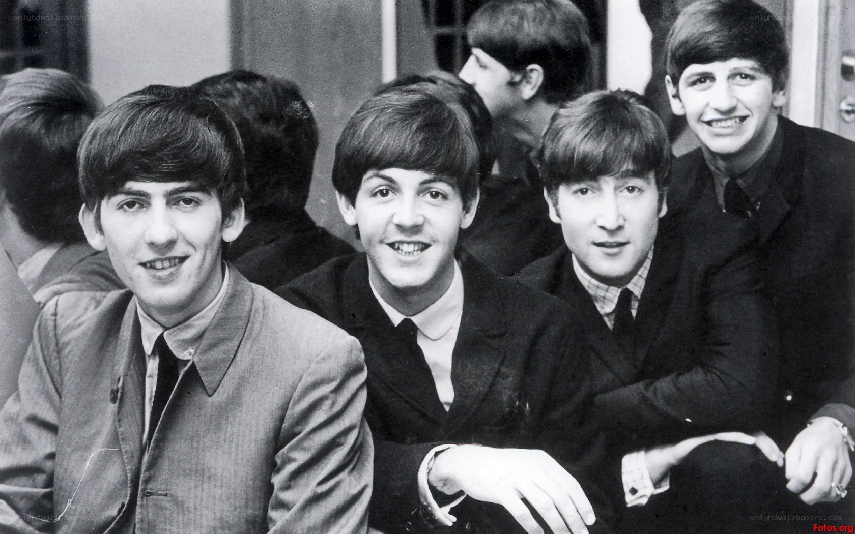 The Beatles in suits