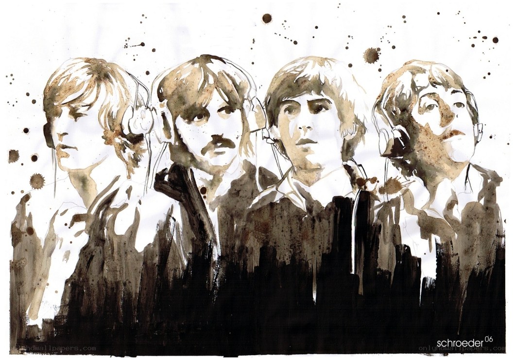 The Beatles ink portrait