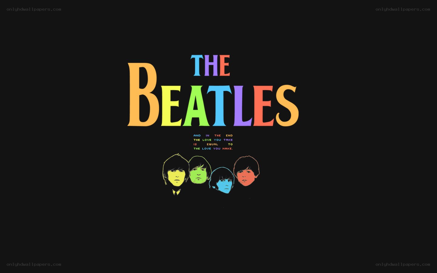The Beatles logo art