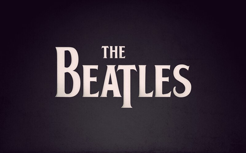The Beatles Logo — Black, Dramatic