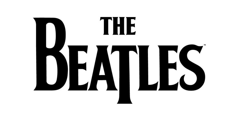 The Beatles Logo — Black, Minimalist