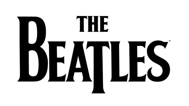 The Beatles Logo — Black, Minimalist, Vector Art, Text