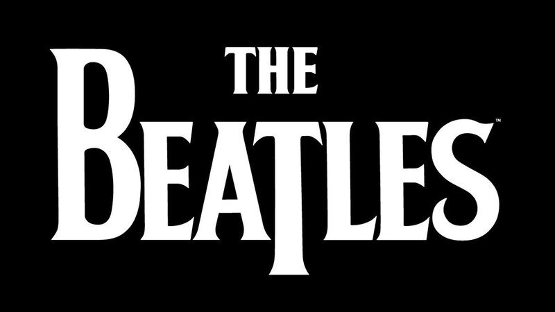 The Beatles Logo — Black, Minimalist, Vector Art