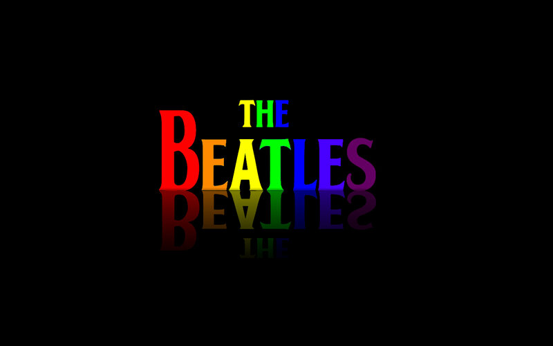 The Beatles Logo — Black, Vibrant