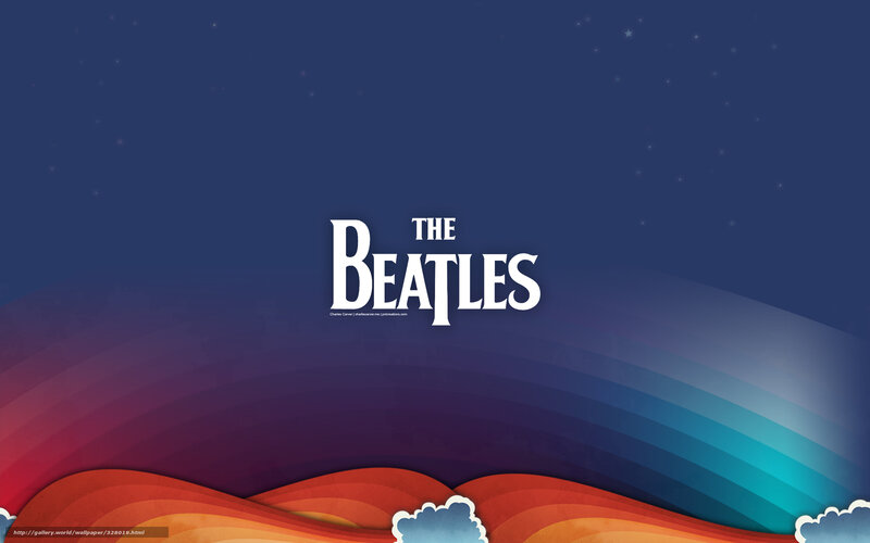 The Beatles Logo — Blue, Dreamy