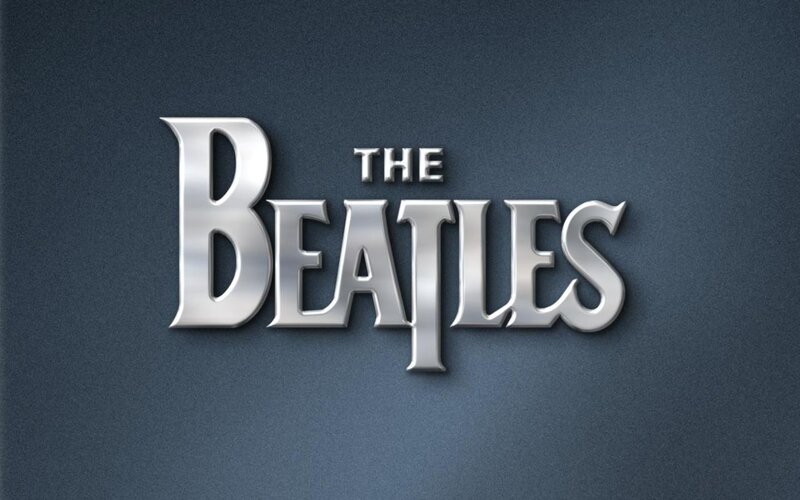The Beatles Logo — Silver, Minimalist