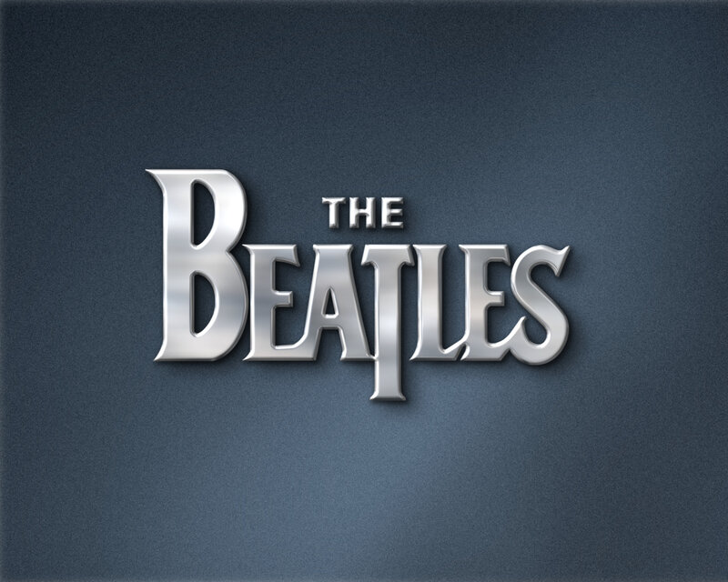 The Beatles Logo — Silver