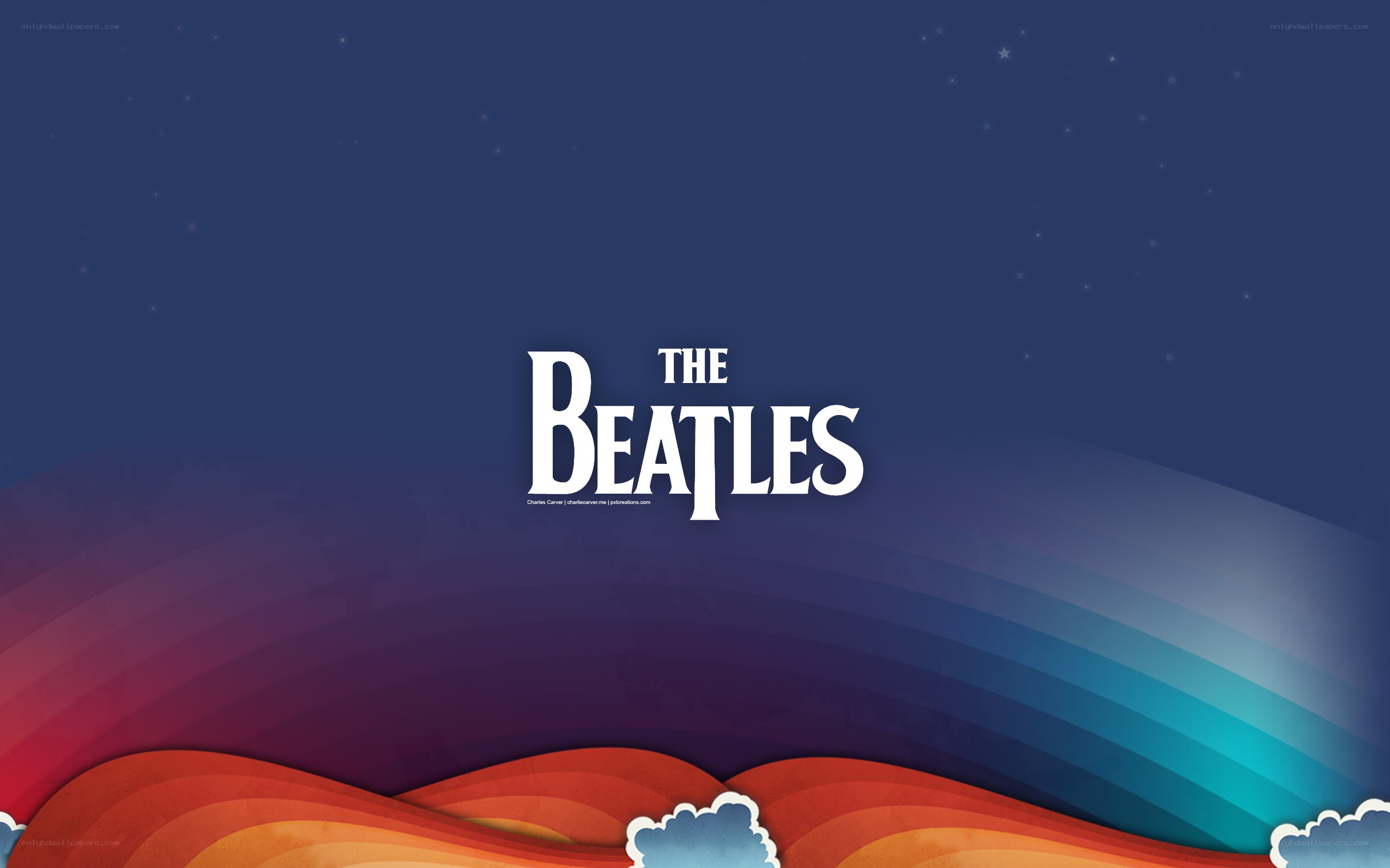 The Beatles logo wallpaper