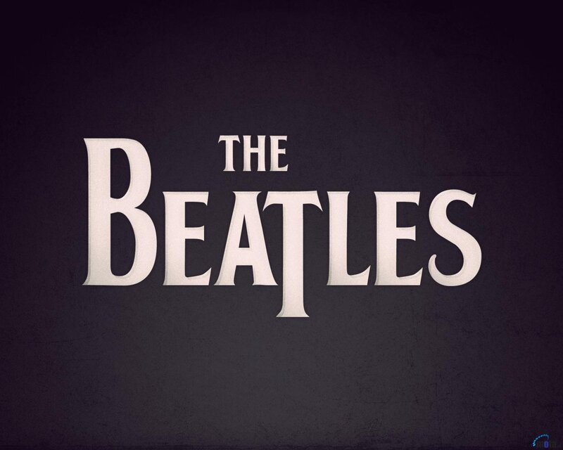 The Beatles Logo — White