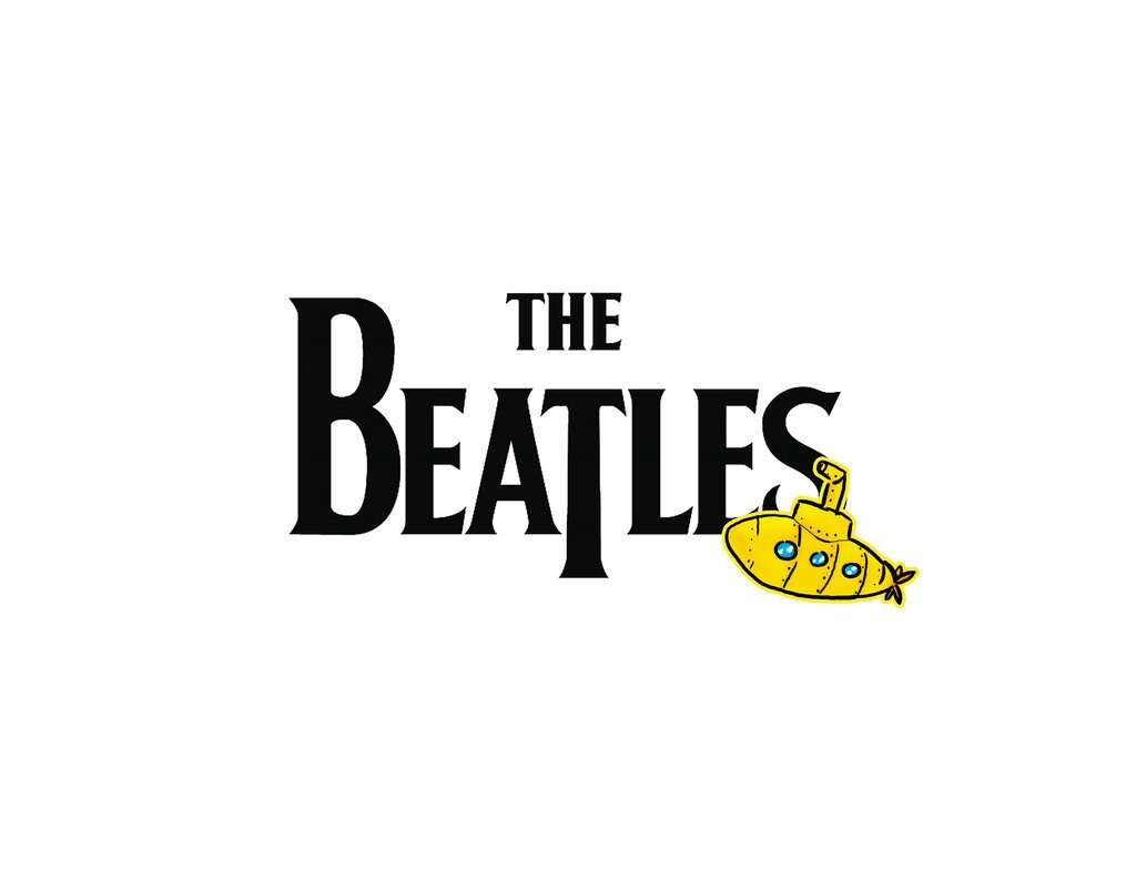 The Beatles logo with yellow submarine