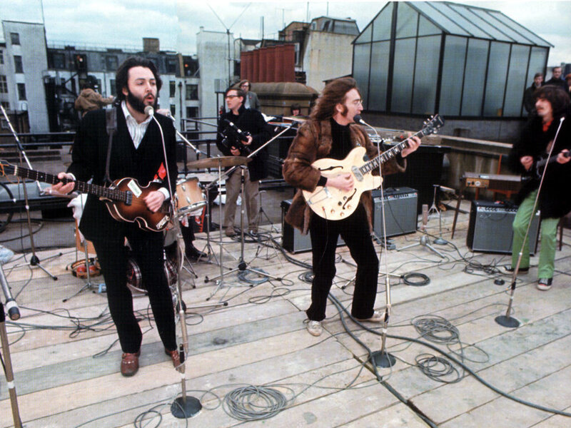 The Beatles on Rooftop