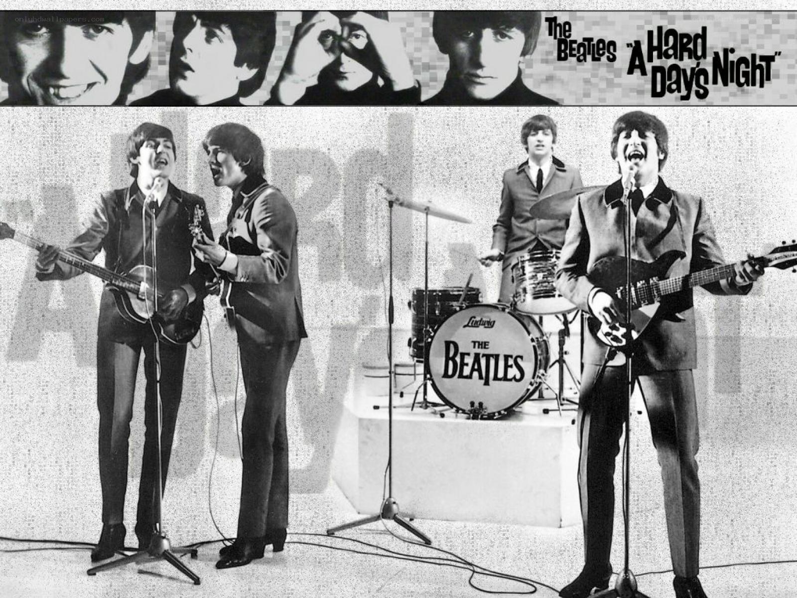 The Beatles performing A Hard Day's Night
