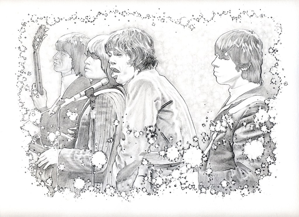 The Beatles performing live