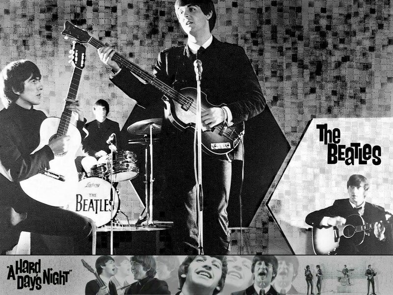The Beatles performing live