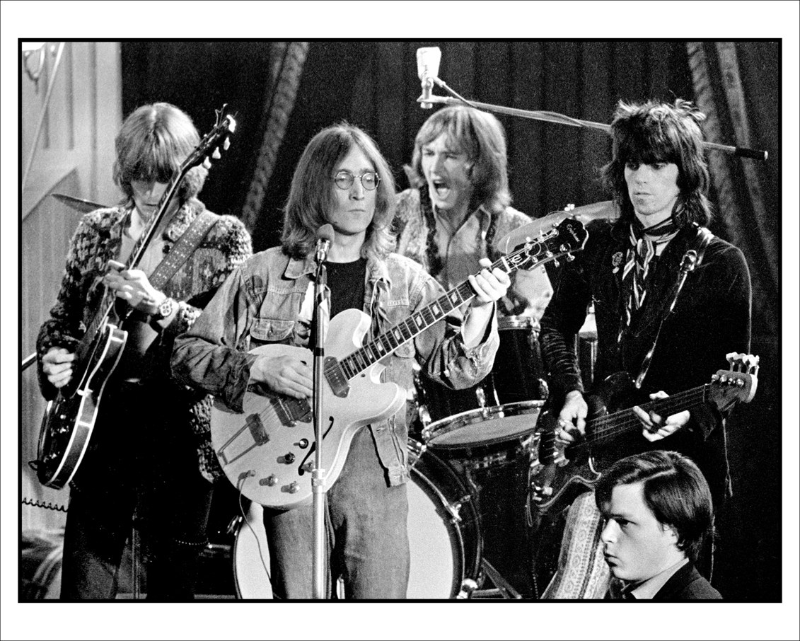 The Beatles performing live