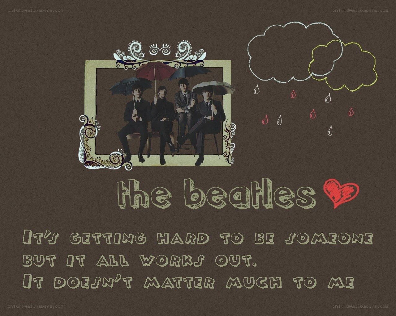 The Beatles photo collage
