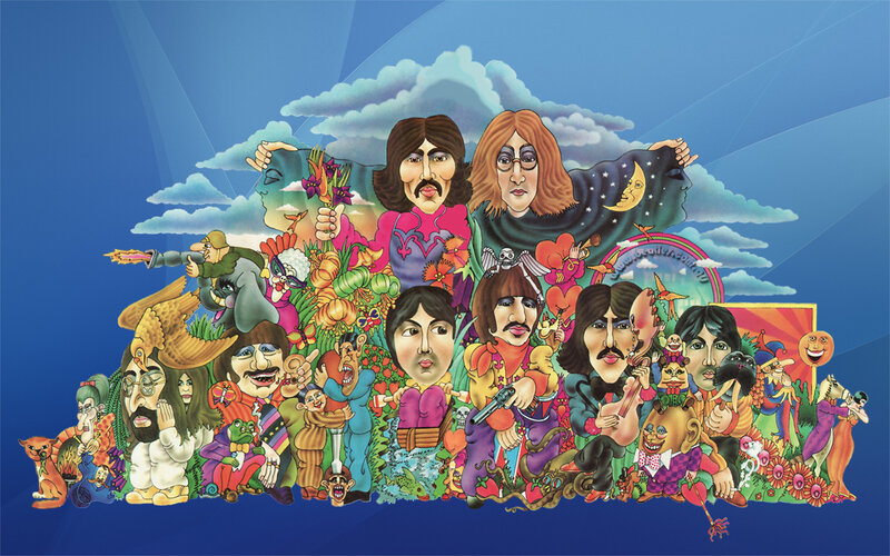 The Beatles Sgt. Pepper collage